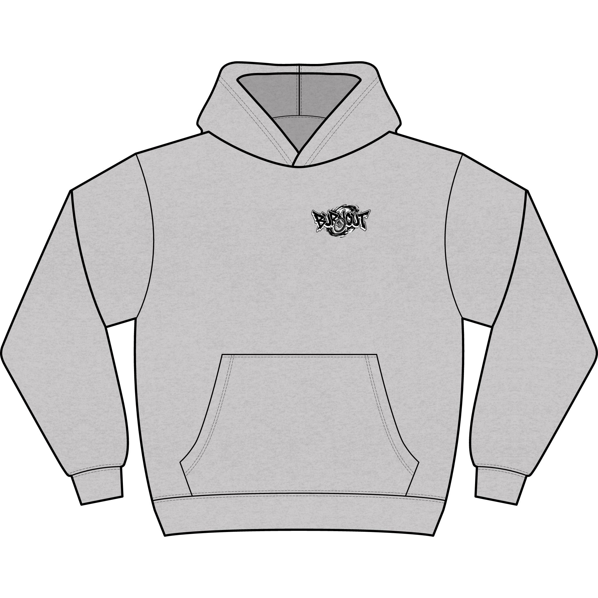 Burnout Graphic Hoodie — Men’s Boxy Streetwear Pullover