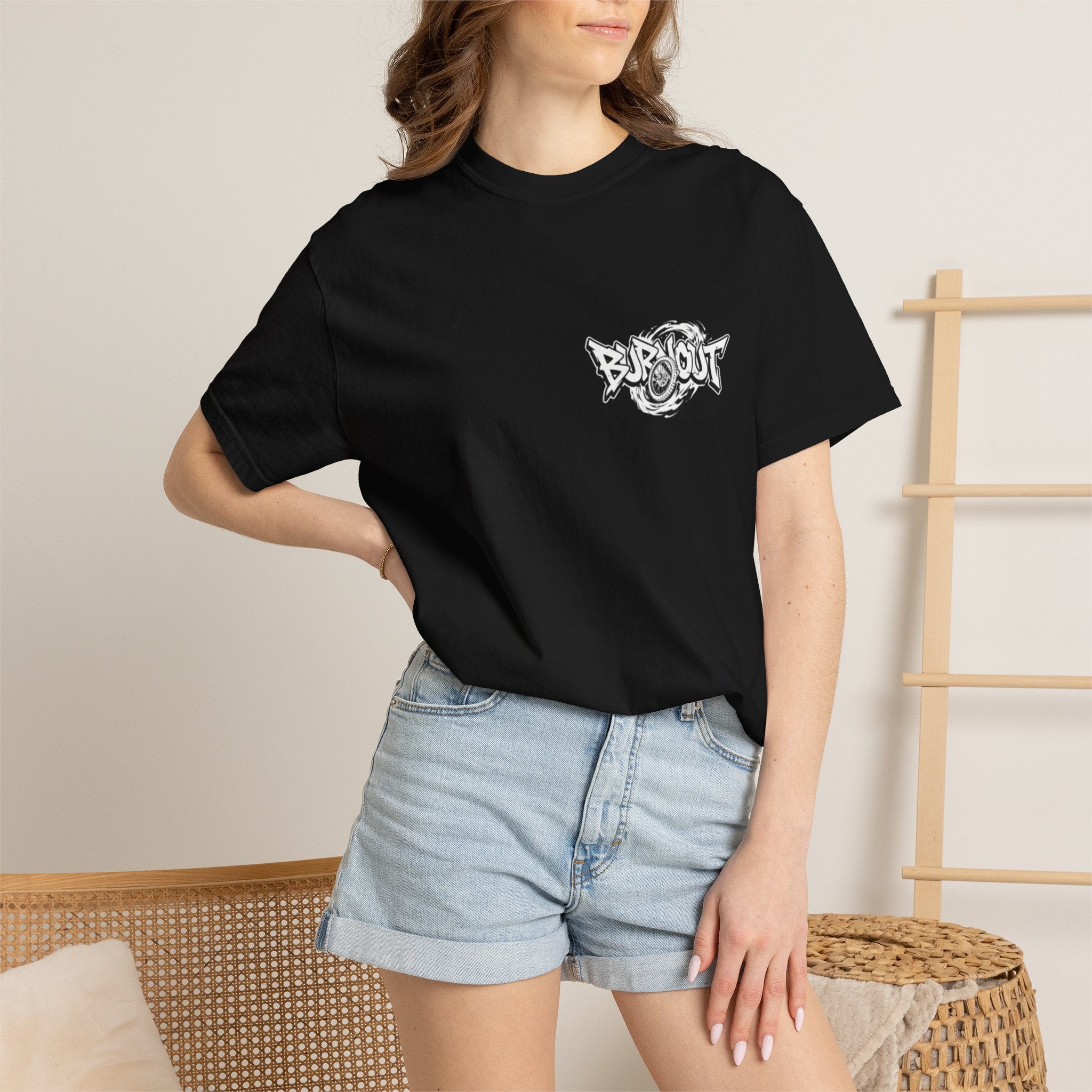 Burnout Graphic T‑Shirt black