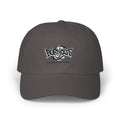 Dad Cap — “Burnout” Graphic Baseball Hat with ‘Leave Your Mark’ Text
