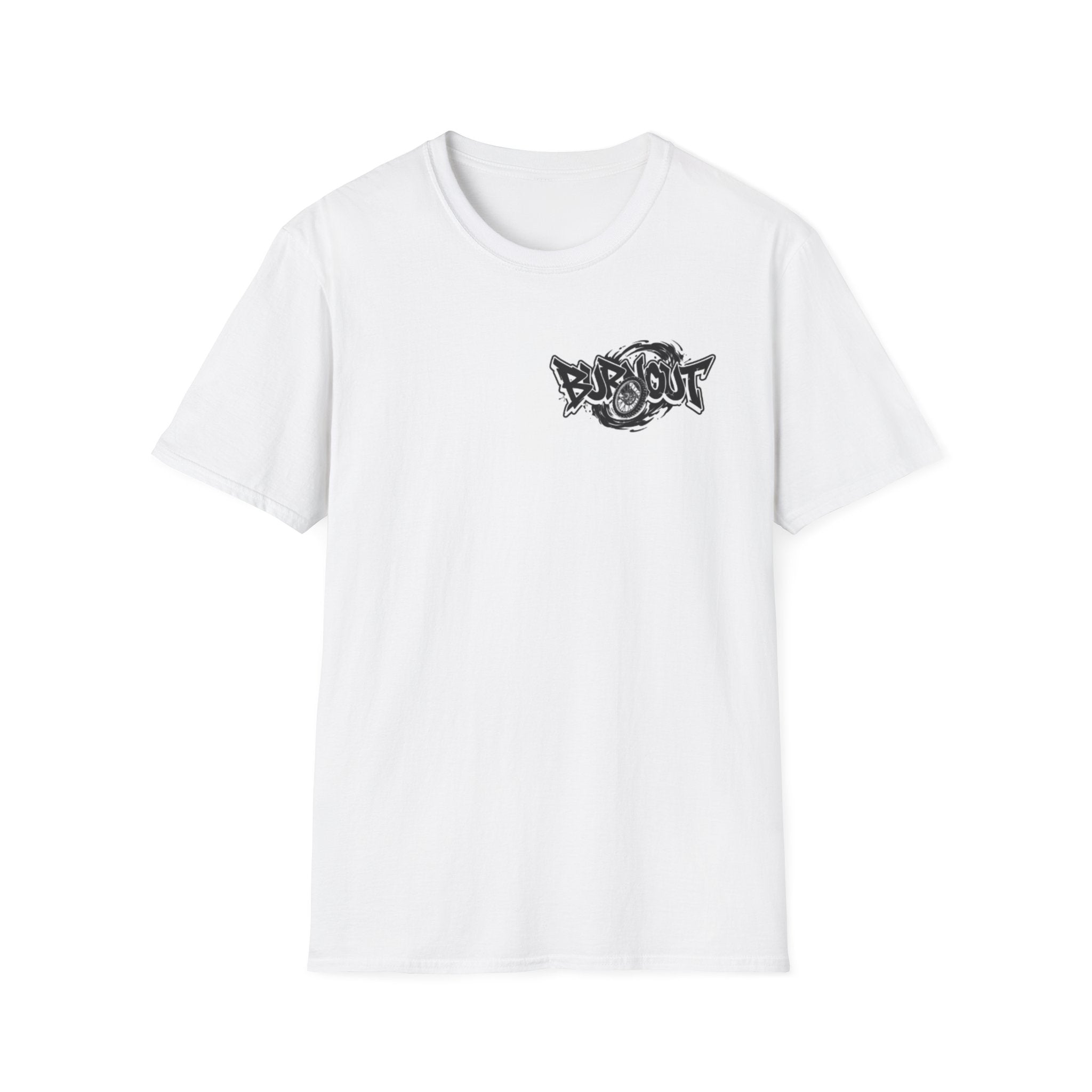 burnout-Unisex Softstyle T-Shirt white