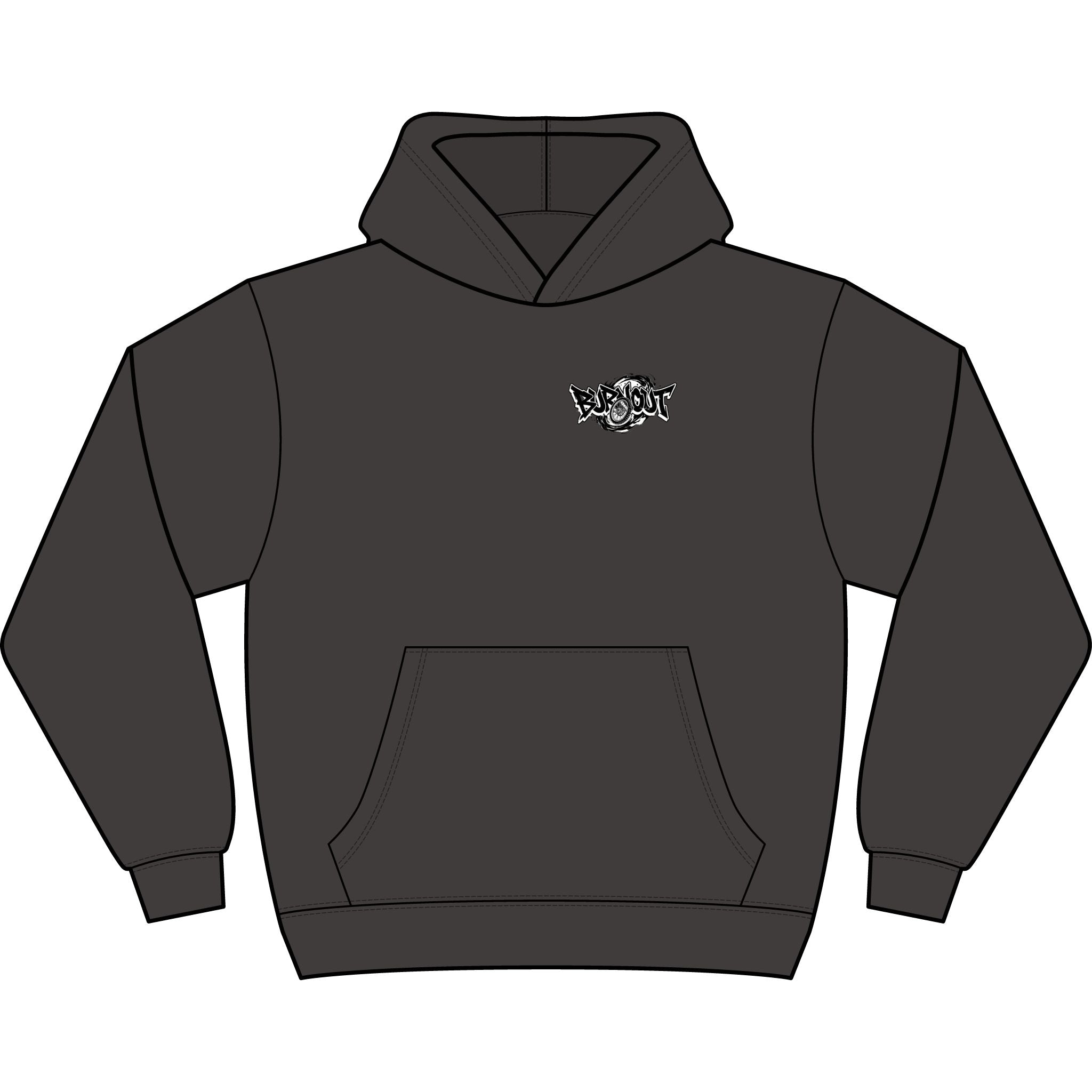 Burnout Graphic Hoodie — Men’s Boxy Streetwear Pullover