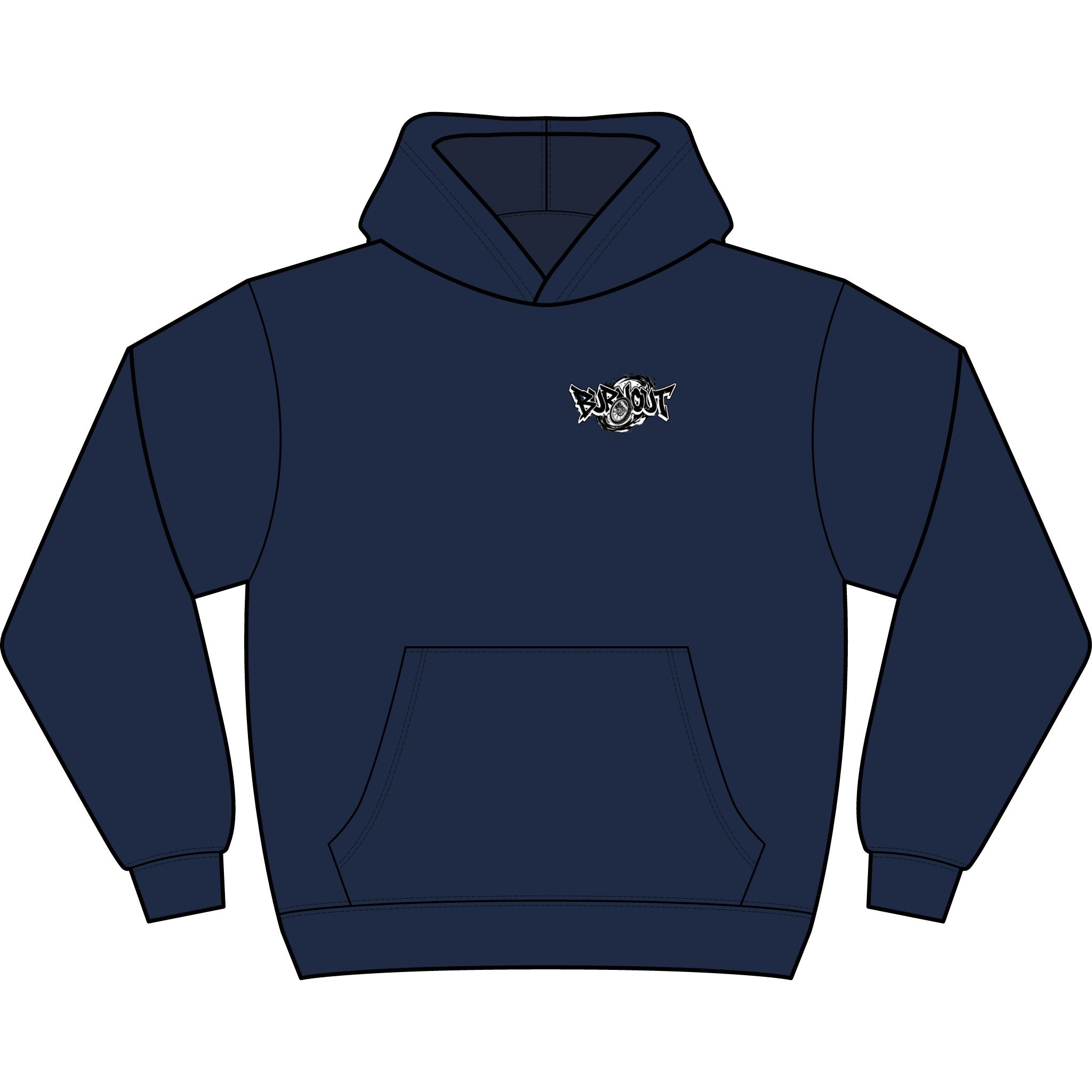 Burnout Graphic Hoodie — Men’s Boxy Streetwear Pullover