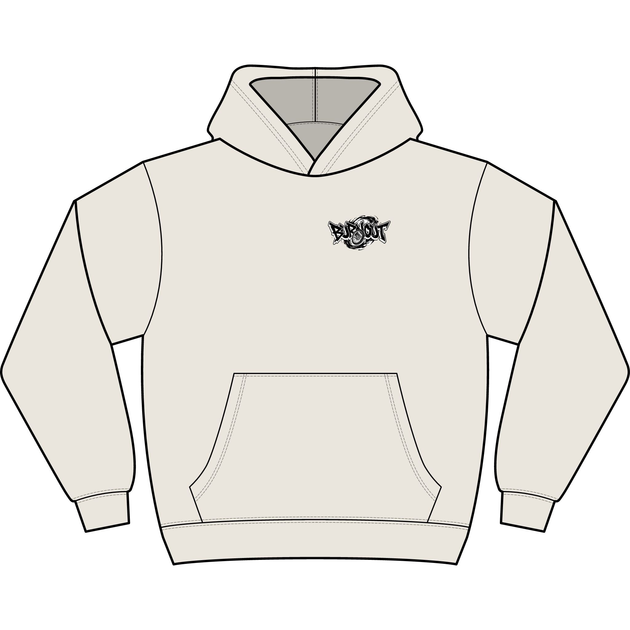 Burnout Graphic Hoodie — Men’s Boxy Streetwear Pullover