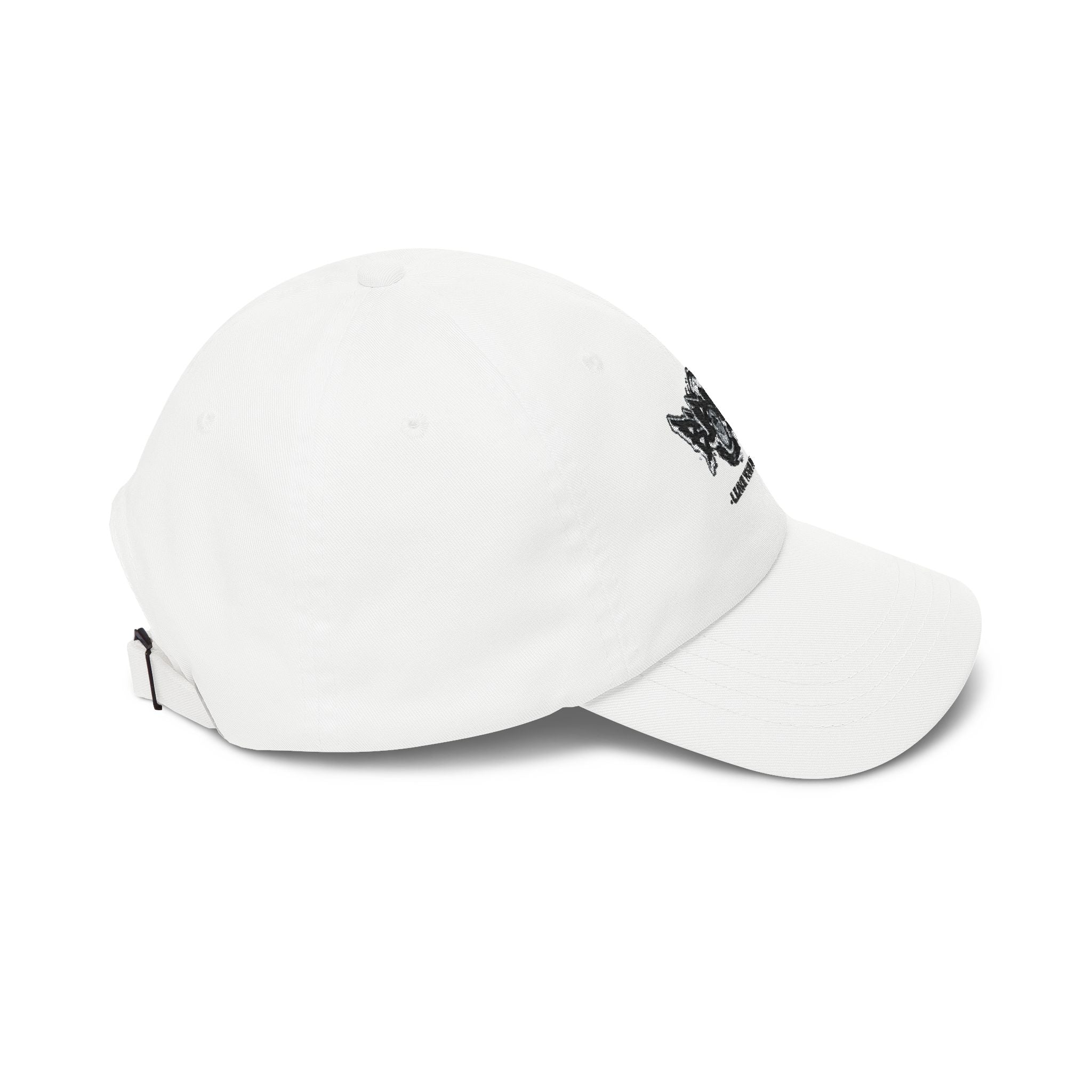 Dad Cap — “Burnout” Graphic Baseball Hat with ‘Leave Your Mark’ Text