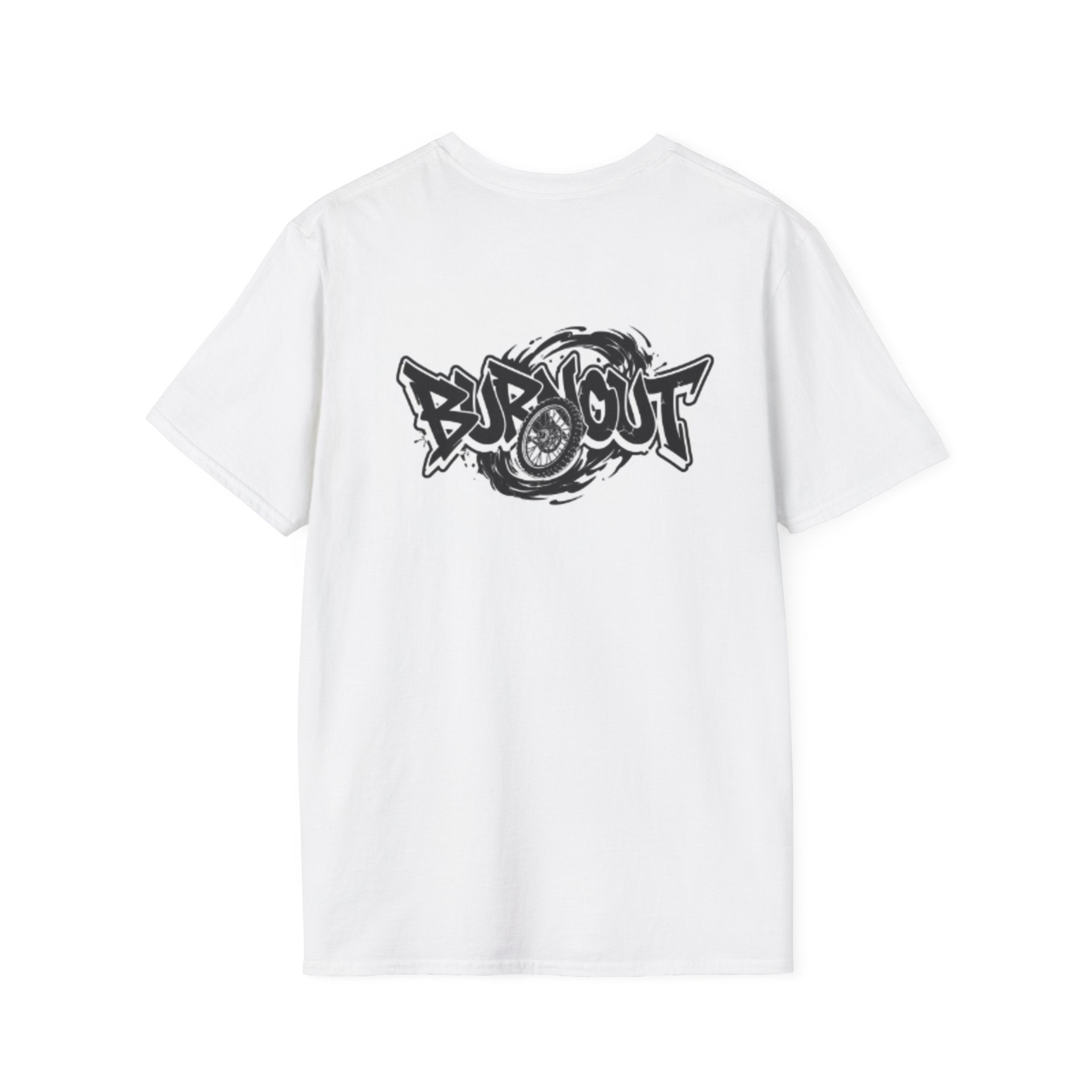 burnout-Unisex Softstyle T-Shirt white